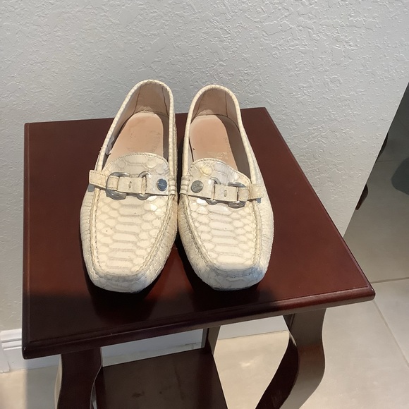 Loafer flat comfortable croc leather work shoes - Picture 1 of 6